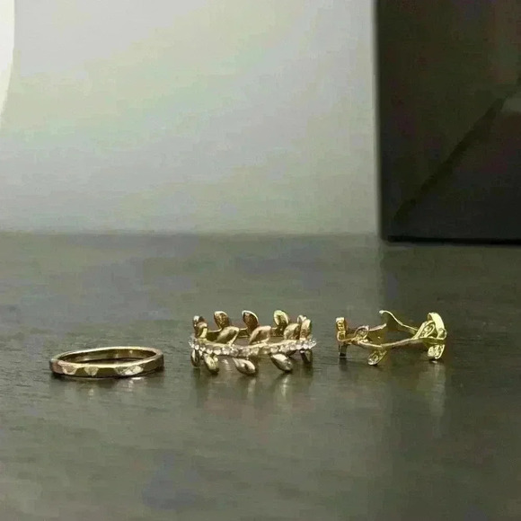 Accessories - 3 piece gold  steel women’s rings